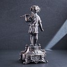 Серебряная фигура ручной работы "Мальчик с виноградной лозой" сер00101м от ювелирного магазина Оникс - 1