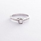 Помолвочное кольцо в белом золоте (бриллианты) Y021 от ювелирного магазина Оникс - 2