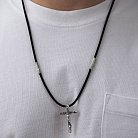 Православний срібний хрест "Розп'яття. Спаси та Збережи" на шнурку 847 от ювелирного магазина Оникс - 1