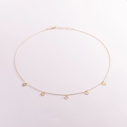 Колье "Клевера" в желтом золоте кол02170