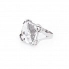 Женское серебряное кольцо с фианитом 111058 от ювелирного магазина Оникс - 2