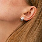 Серьги "Совершенство" в белом золоте с08745 от ювелирного магазина Оникс - 3