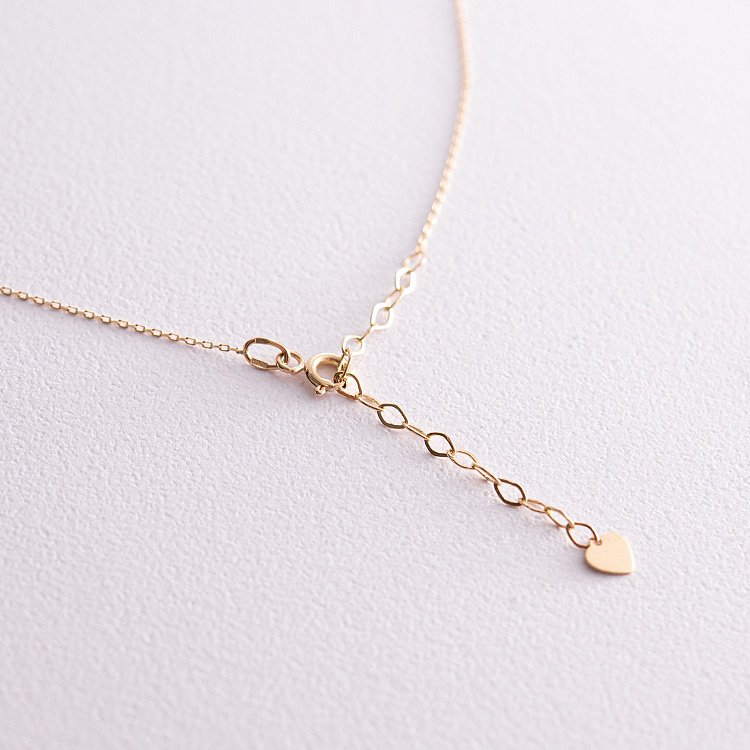 ?Кольє "Місяць" з фіанітами (жовте золото) кол02312 від ювелірного магазину Онікс - 4