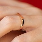 Кольцо в красном золоте (возможна гравировка) к07590 от ювелирного магазина Оникс - 1