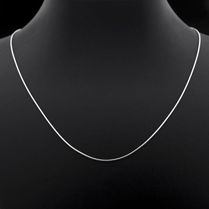 Серебряная цепочка Снейк (1 мм) 15002 №2