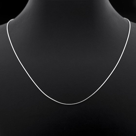 Серебряная цепочка Снейк (1 мм) 15002 №2