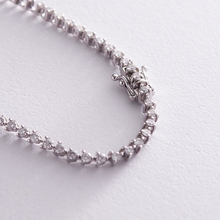 Золотой браслет с бриллиантами б608 от ювелирного магазина Оникс - 4