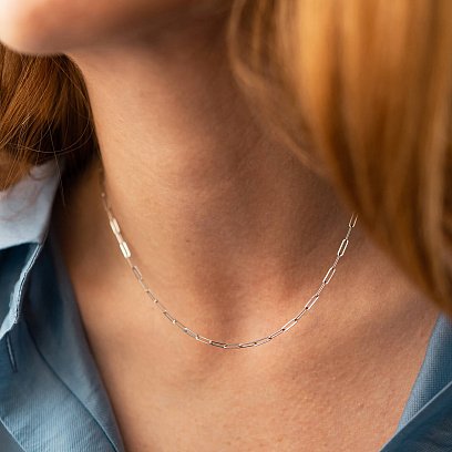 Колье "Ванесса" mini в белом золоте кол02393 №4