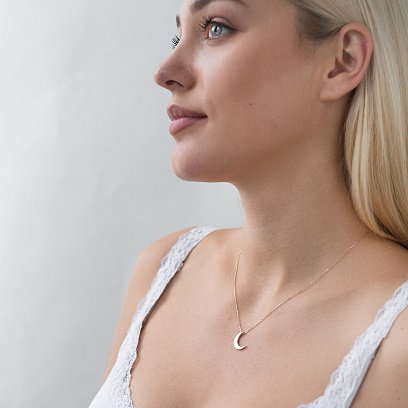 Золоте кольє "Місяць" кол01185 №3