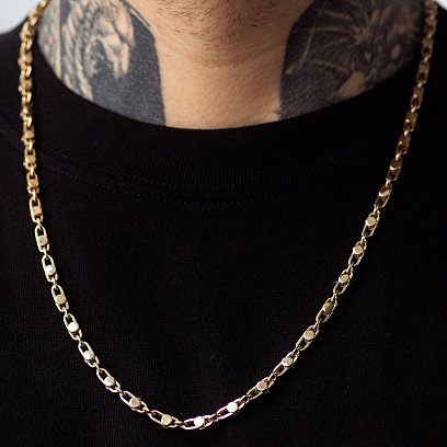 Чоловічий золотий ланцюжок ц00543 №4