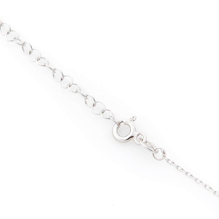 Срібне кольє з різнокольоровими фіанітами 18657 від ювелірного магазину Онікс - 2