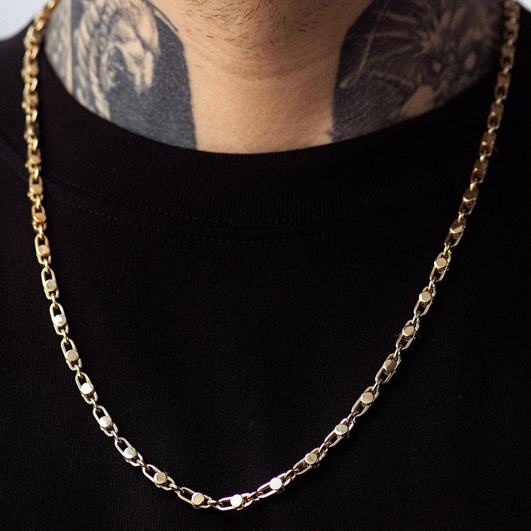 Чоловічий золотий ланцюжок ц00543 від ювелірного магазину Онікс - 3