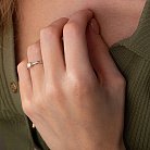 Помолвочное золотое кольцо с бриллиантом кб0423 от ювелирного магазина Оникс - 3