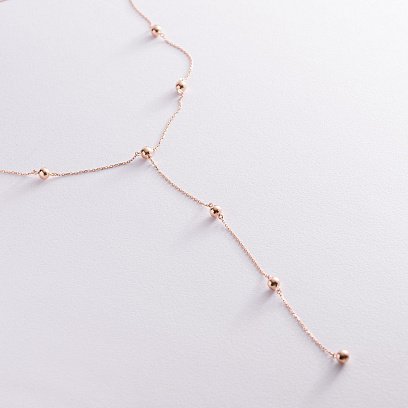 Кольє 2 в 1 "Кульки" в червоному золоті кол01954 №5