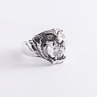 Серебряное кольцо "Тигр" с фианитами 11213 от ювелирного магазина Оникс - 4
