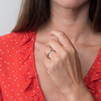 Срібний перстень "Кругообіг" 112226 №10