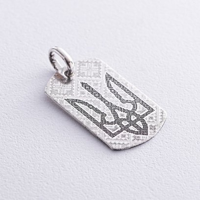 Серебряный жетон "Герб Украины - Тризуб" 133349-ГЕРБ