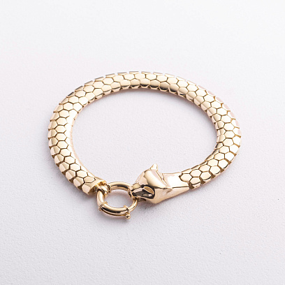 Браслет "Пантера" в желтом золоте б05818 №5