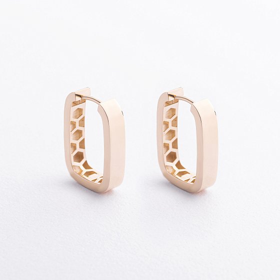 Серьги "Jane" в желтом золоте с09774