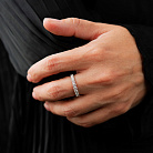 Золота каблучка "Сердечки" з діамантами кб0515cha от ювелирного магазина Оникс - 1