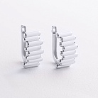 Сережки "Agnes" у білому золоті с09716 от ювелирного магазина Оникс