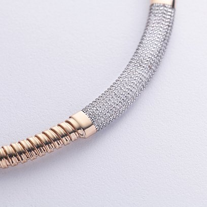 Золоте кольє "Diana" з фіанітами кол01493 №2