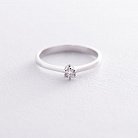 Помолвочное кольцо в белом золоте (бриллиант) JR99149 от ювелирного магазина Оникс - 2