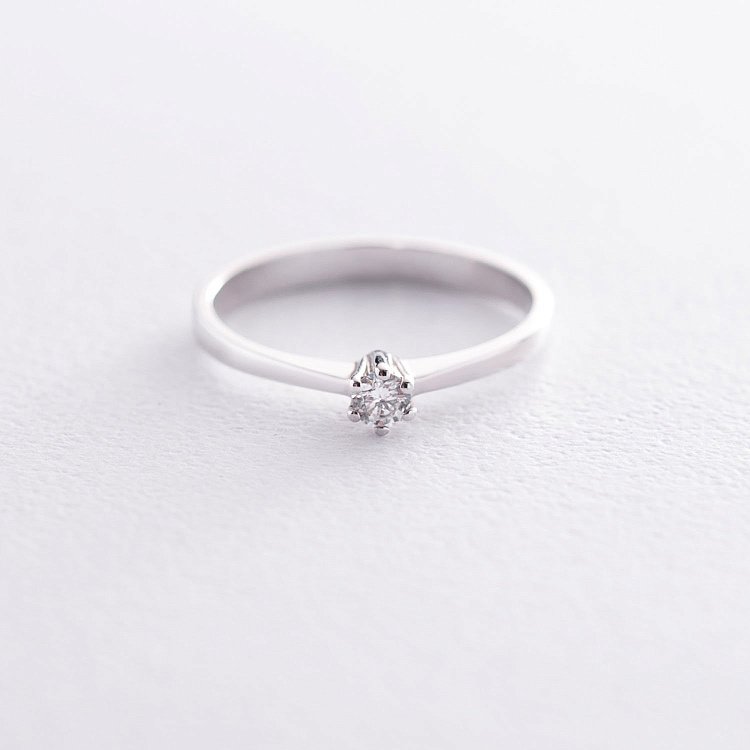 Помолвочное кольцо в белом золоте (бриллиант) JR99149 от ювелирного магазина Оникс - 2