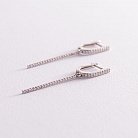 Золоті сережки "Стелла" з діамантами 102-10129/4 от ювелирного магазина Оникс - 1