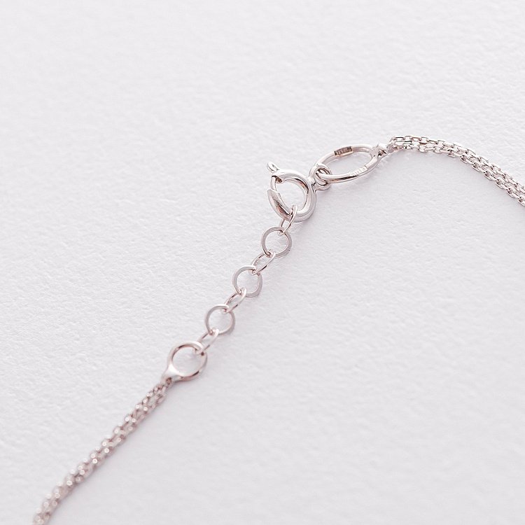 Браслет из белого золота б04175 от ювелирного магазина Оникс - 3