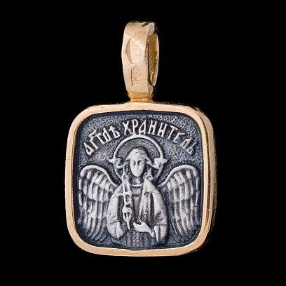 Срібна ладанка (позолота, чорніння) 132291 №3