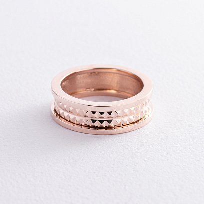 Каблучка "Gina" у червоному золоті к07570 №3