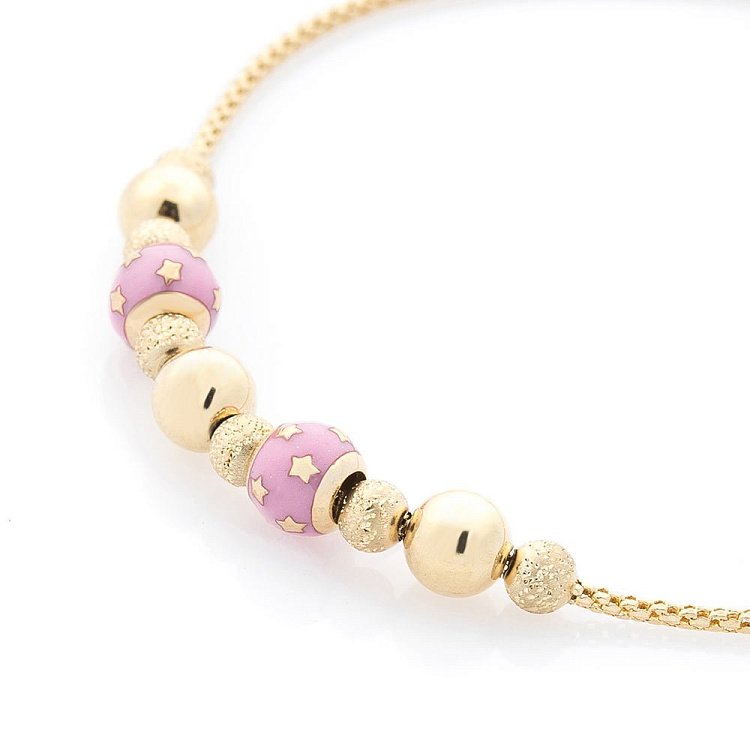 Золотий браслет з емаллю б03304 від ювелірного магазину Онікс - 2