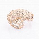 Золотое кольцо "Пантера с фианитами" к05010 от ювелирного магазина Оникс - 2