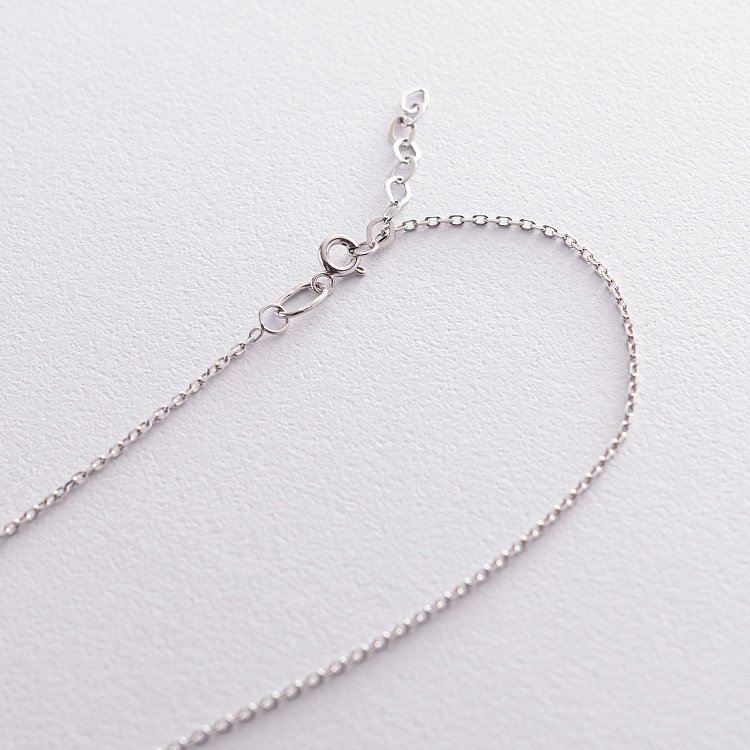 Золоте кольє "Конюшина" з фіанітами кол01781 від ювелірного магазину Онікс - 4