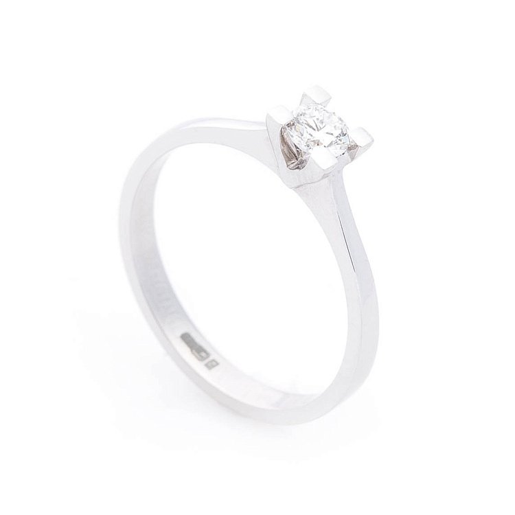 Золота заручальна каблучка (діамант) кб0135arp від ювелірного магазину Онікс - 2