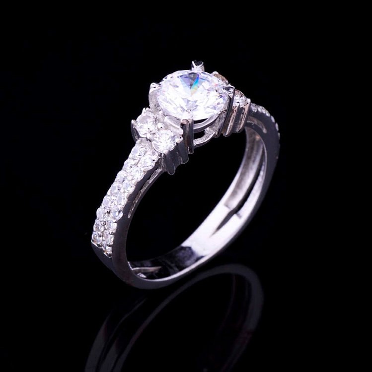 Каблучка (фіаніти) к01714ж від ювелірного магазину Онікс - 4