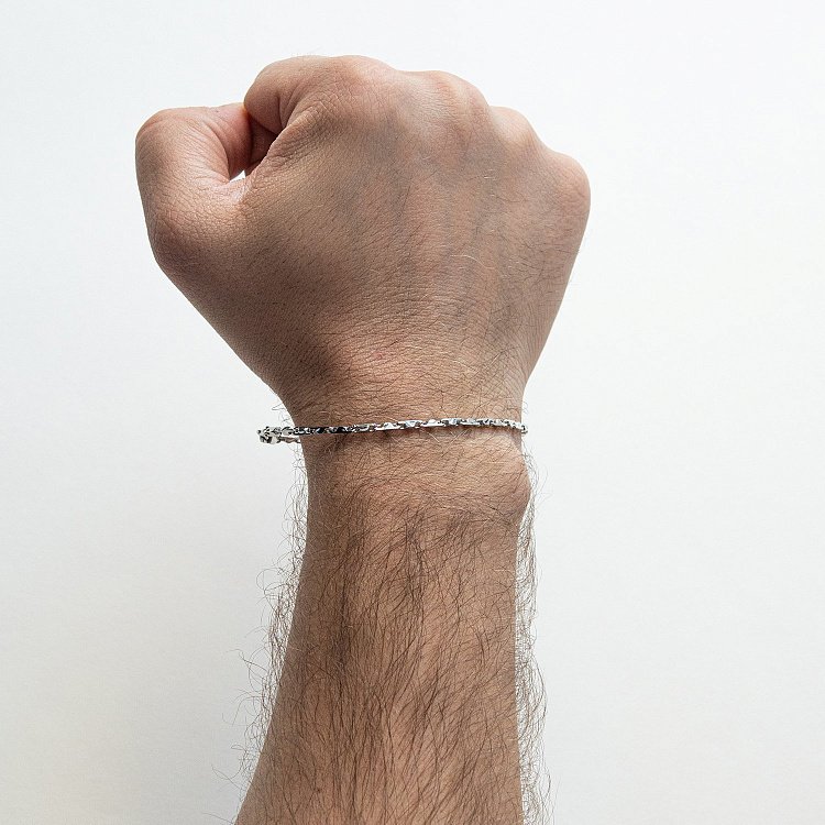 Серебряный мужской браслет ZANCAN ESB165 от ювелирного магазина Оникс - 1