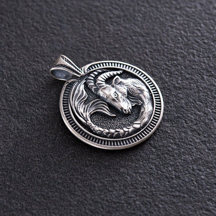 Серебряный кулон "Знак зодиака Козерог" 133200козеріг от ювелирного магазина Оникс - 2