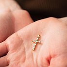 Золотой крестик с бриллиантами пб0177cha от ювелирного магазина Оникс - 4