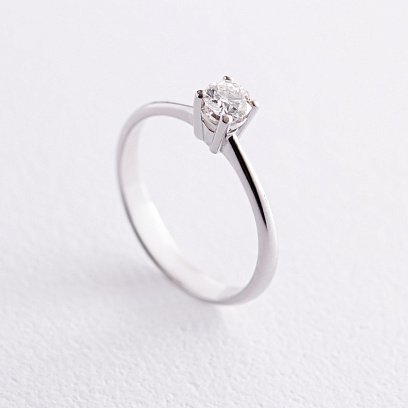 Помолвочное золотое кольцо с бриллиантом 220361121