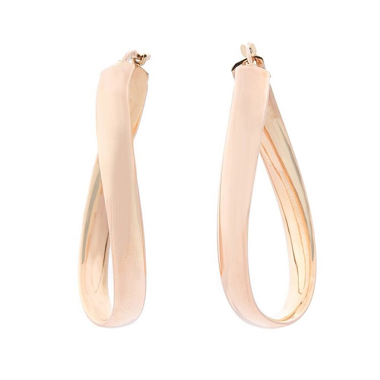 Золоті сережки без каменів с01150 від ювелірного магазину Онікс - 2