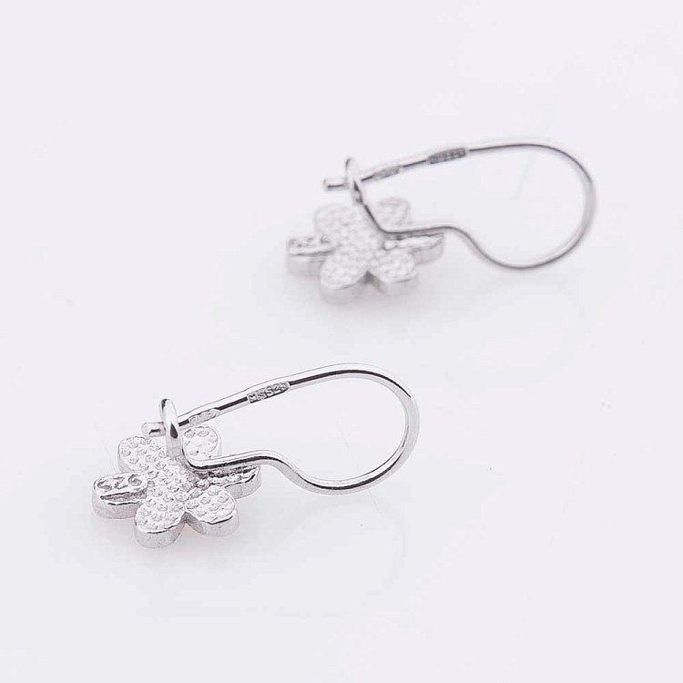 Сережки дитячі "Квіточки" (емаль) 121773 від ювелірного магазину Онікс - 2