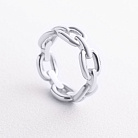 Каблучка "Ланцюжок" у білому золоті к08459 от ювелирного магазина Оникс