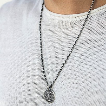 Срібний кулон "Знак зодіаку Рак" 133221рак №2