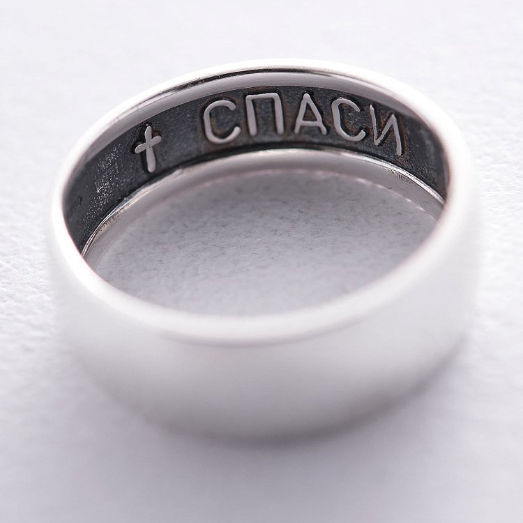 Каблучка "Спаси і збережи" 111742 - 3 Каблучка "Спаси і збережи" 111742 від ювелірного магазину Онікс - 3