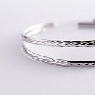 Сережки - кільця в сріблі (5.9 см) 122952 от ювелирного магазина Оникс - 3