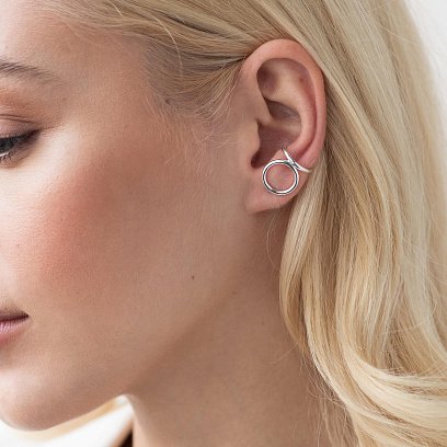 Срібні сережки - пусети "Виняткові" 123183 №3