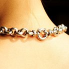 Серебряное женское колье без камней 15070 от ювелирного магазина Оникс - 2
