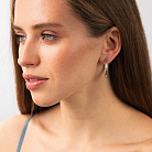 Сережки - кільця "Wendy" у сріблі 7335 от ювелирного магазина Оникс - 2